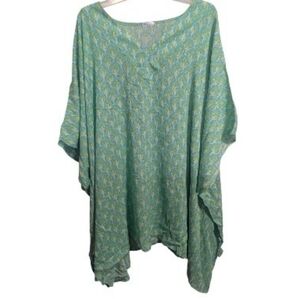 Mountain Mamas Maui Mamas Women's Cover Up Kimono Green O/S
